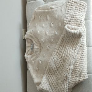 Women's Zara cream wool sweater